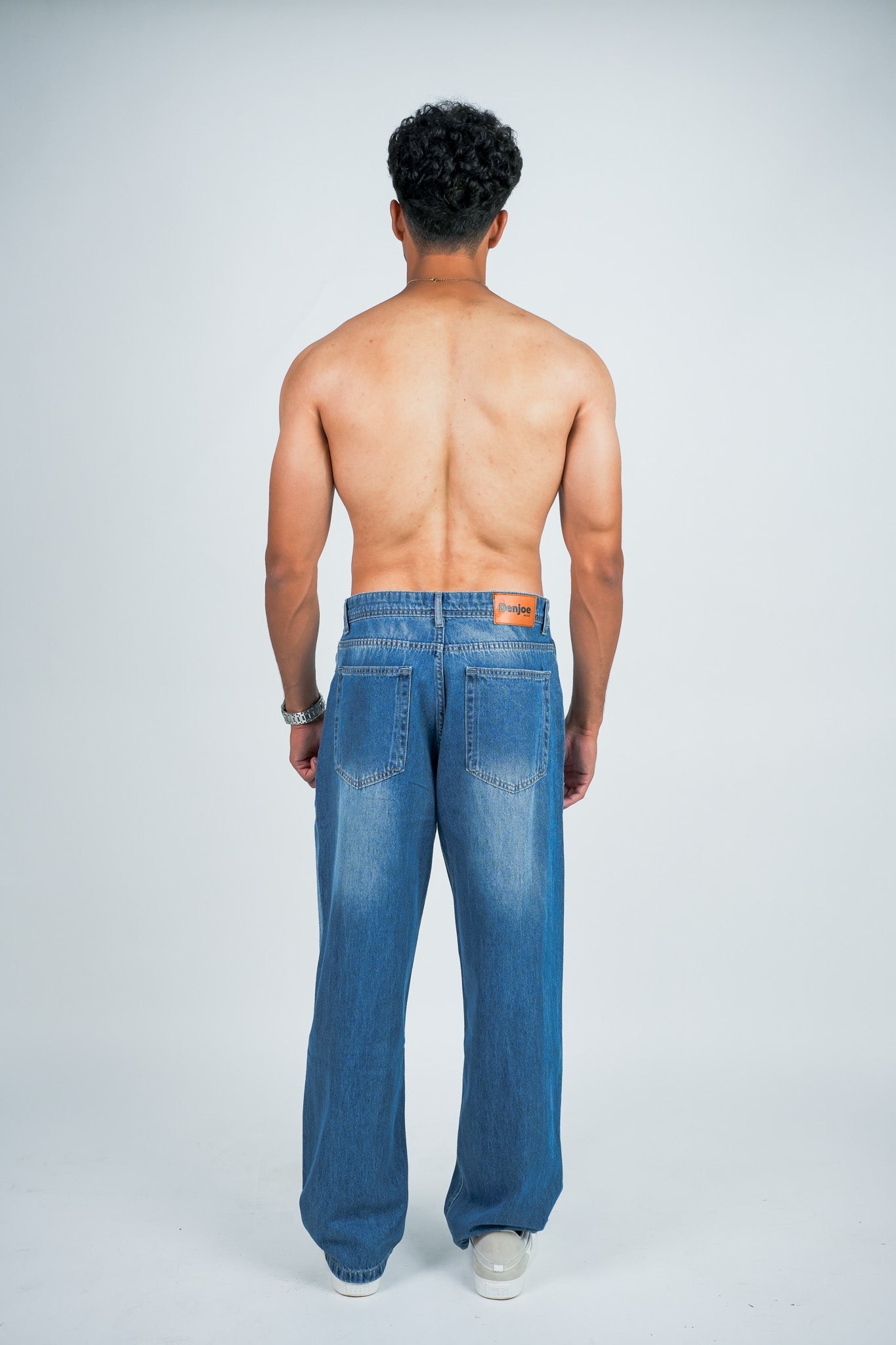 Relaxed Jeans Regular Waist - Mid-Blue
