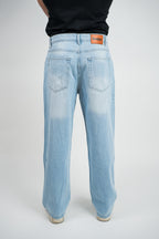 Relaxed Jeans Regular Waist - Sky Blue