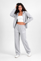 Light Grey Full-Zip Track Jacket (Female)
