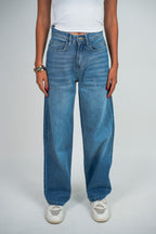 Relaxed Jeans Regular Waist - Mid-Blue