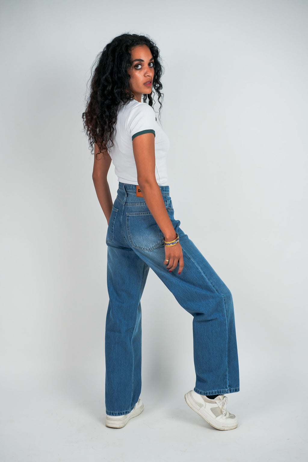 Relaxed Jeans Regular Waist - Mid-Blue