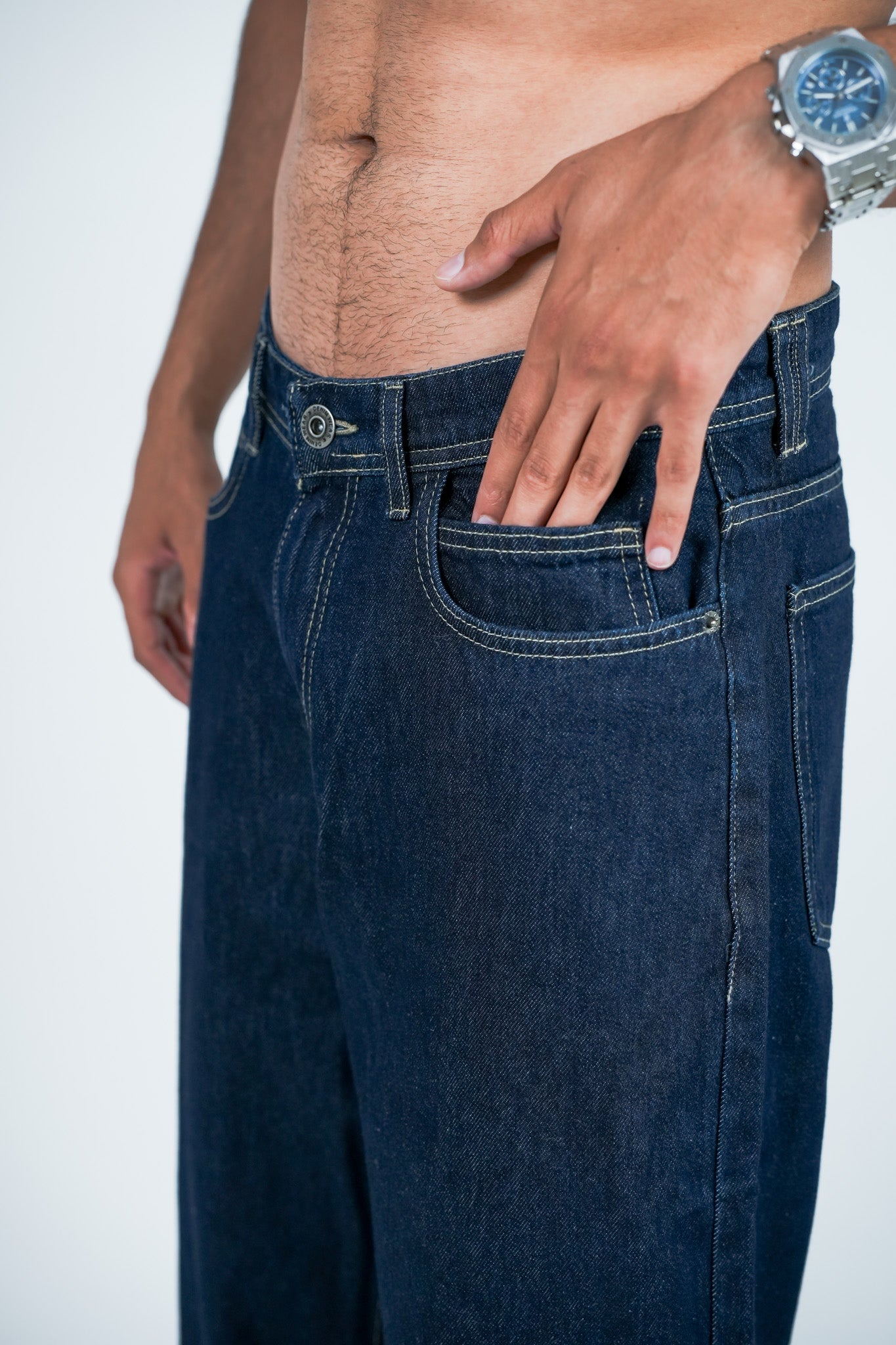 Relaxed Jeans Regular Waist - Dark Navy