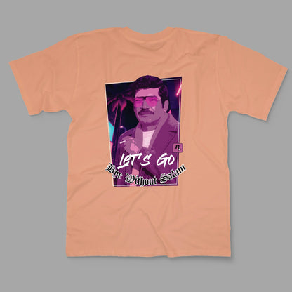 “BYE WITHOUT SALAM” Printed Regular Tee - Denjoe