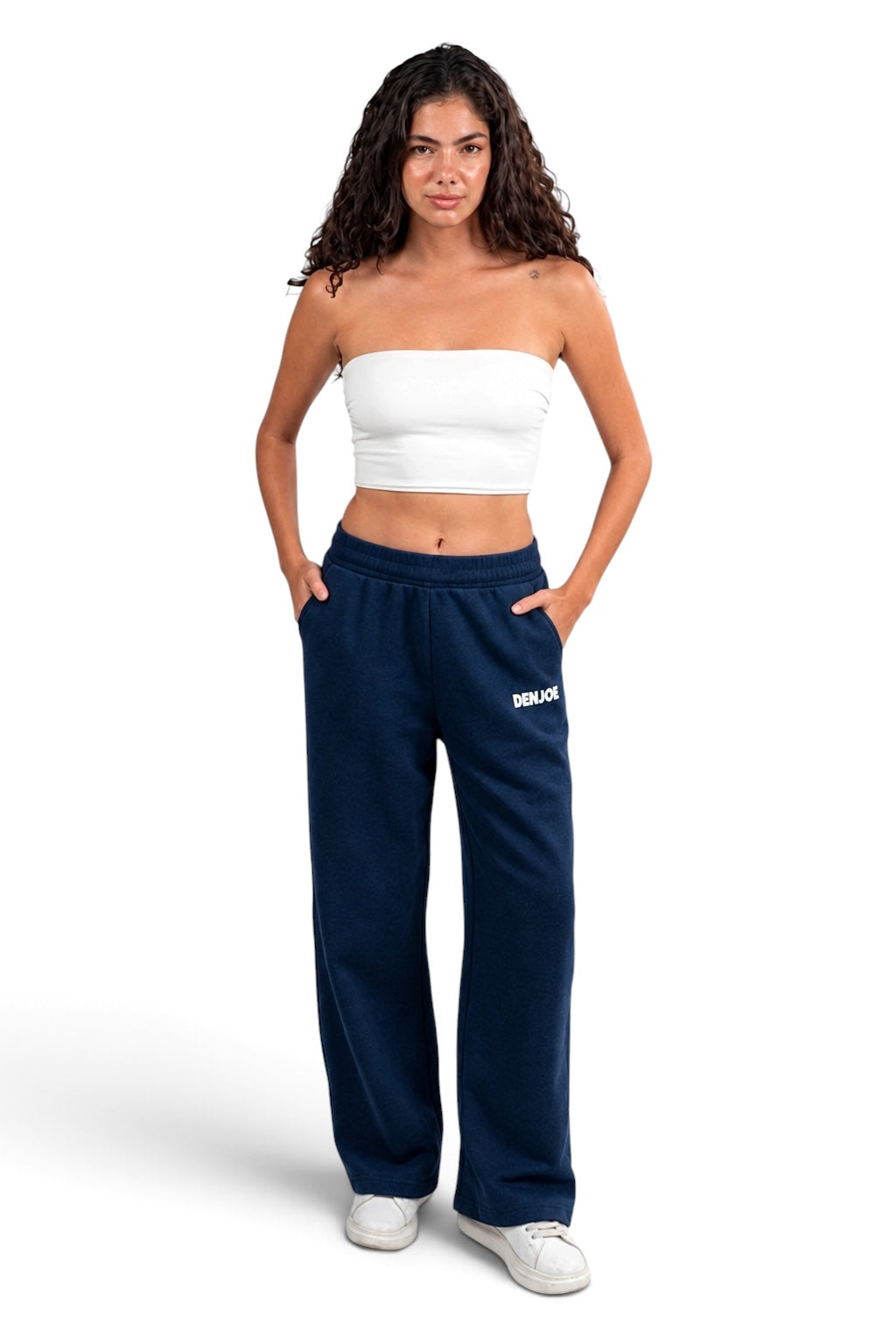 Navy Sweatpants with pocket Unisex Loose Fit
