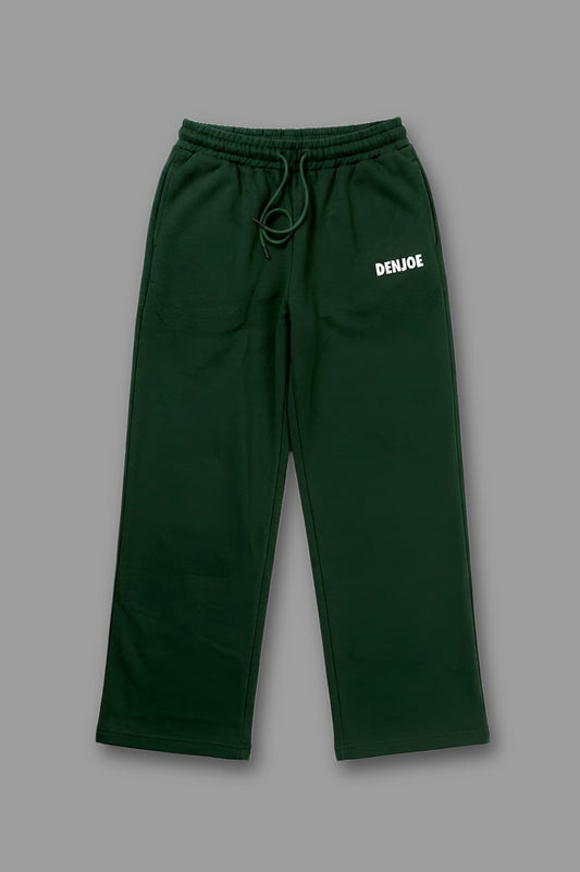 Dark Green Sweatpants Unisex Loose Fit