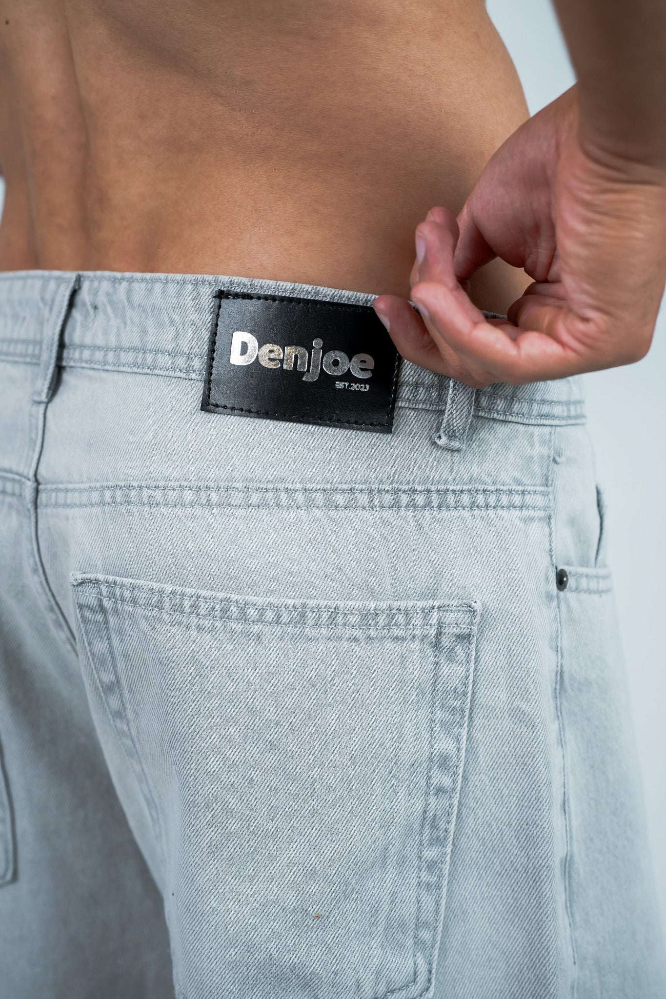 Relaxed Jeans Regular Waist - Light Grey