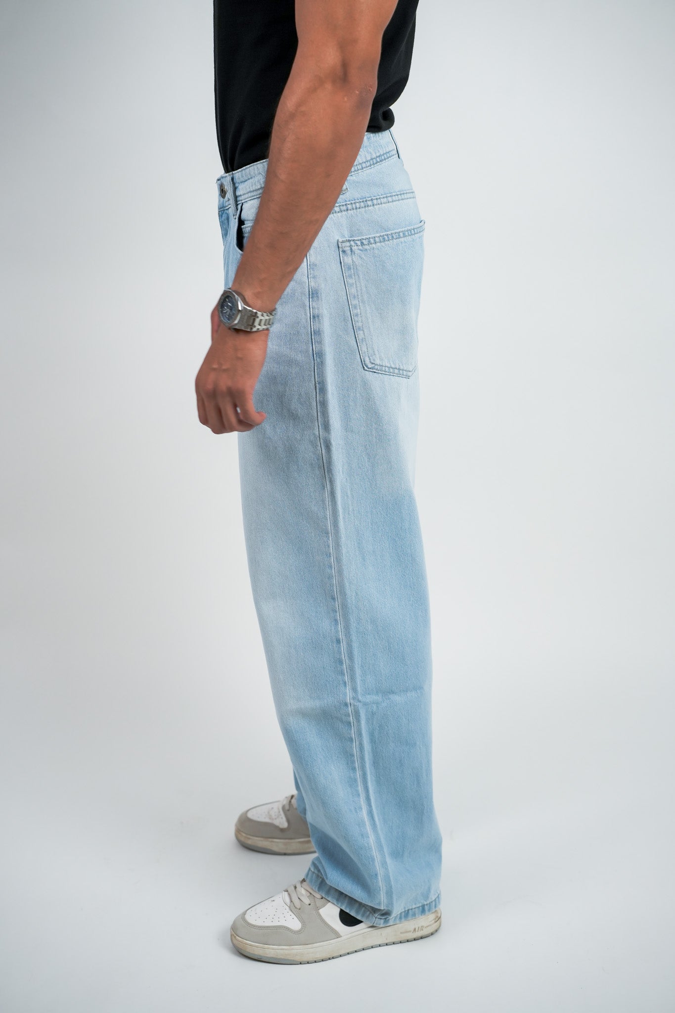 Relaxed Jeans Regular Waist - Sky Blue