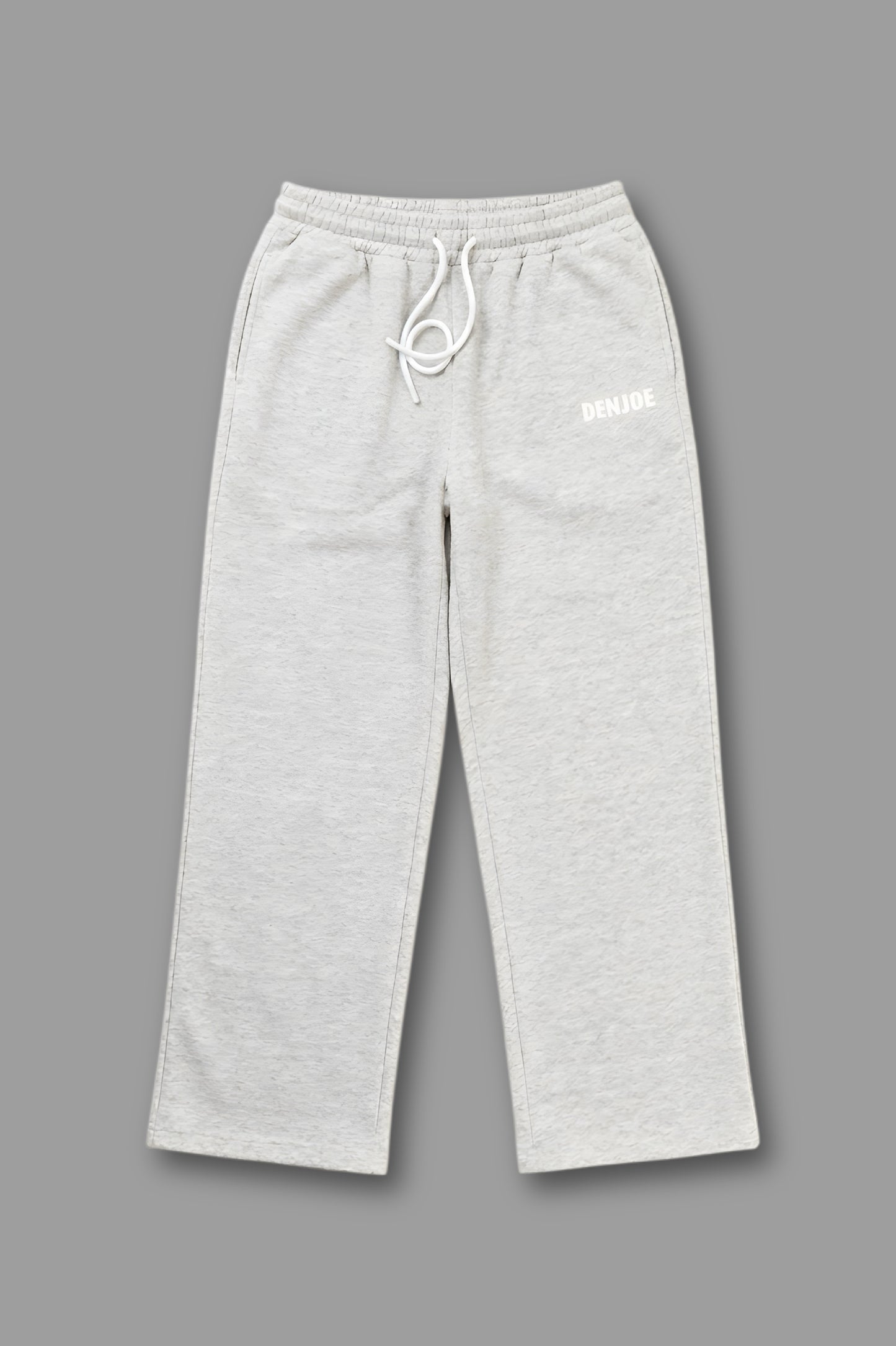 Light Grey Sweatpants Unisex Loose Fit