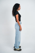 Relaxed Jeans Regular Waist - Sky Blue