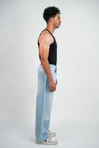 Relaxed Jeans Regular Waist - Sky Blue