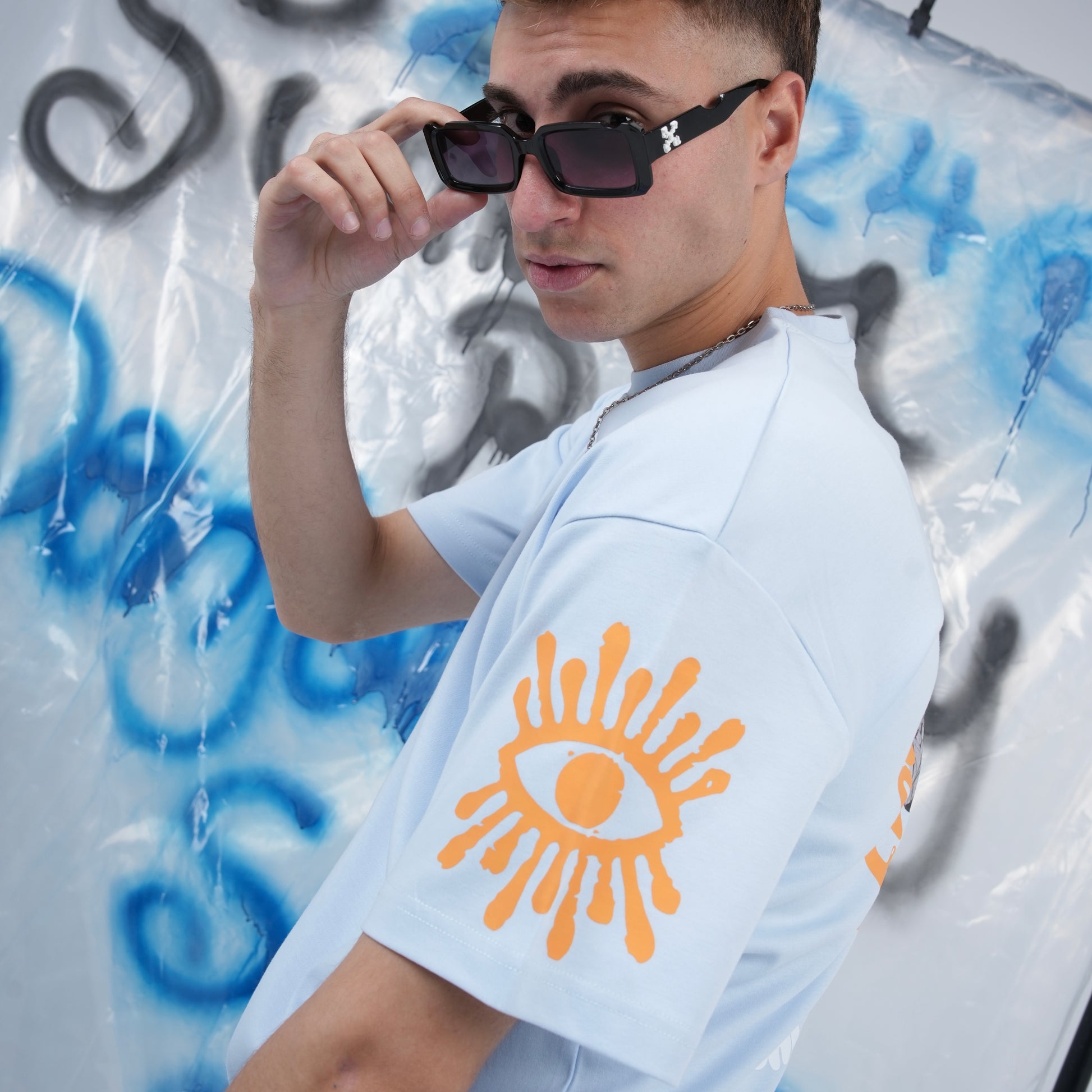 “Keep pushing Forword” Printed Oversized Tee - Denjoe