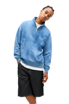 Blue Tie Dye Quarter-zip Boxy Fit Unisex