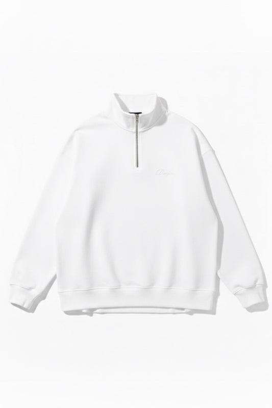 Off-White Quarter-zip Boxy Fit Unisex