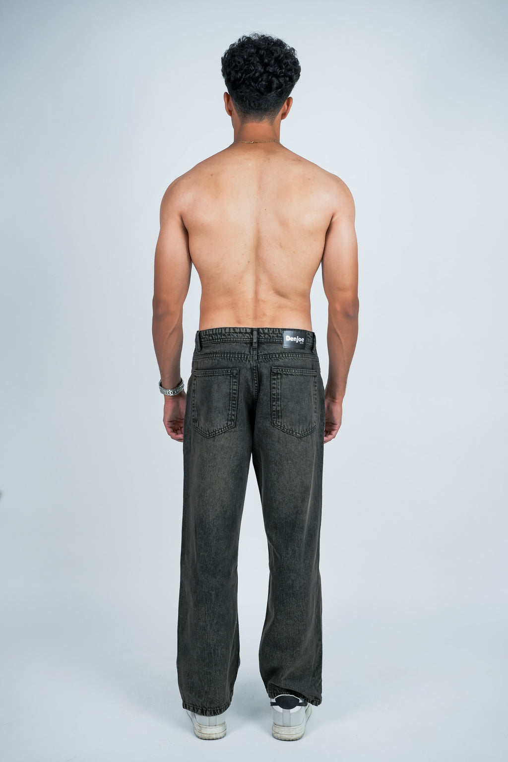 Relaxed Jeans Regular Waist - Washed Brown