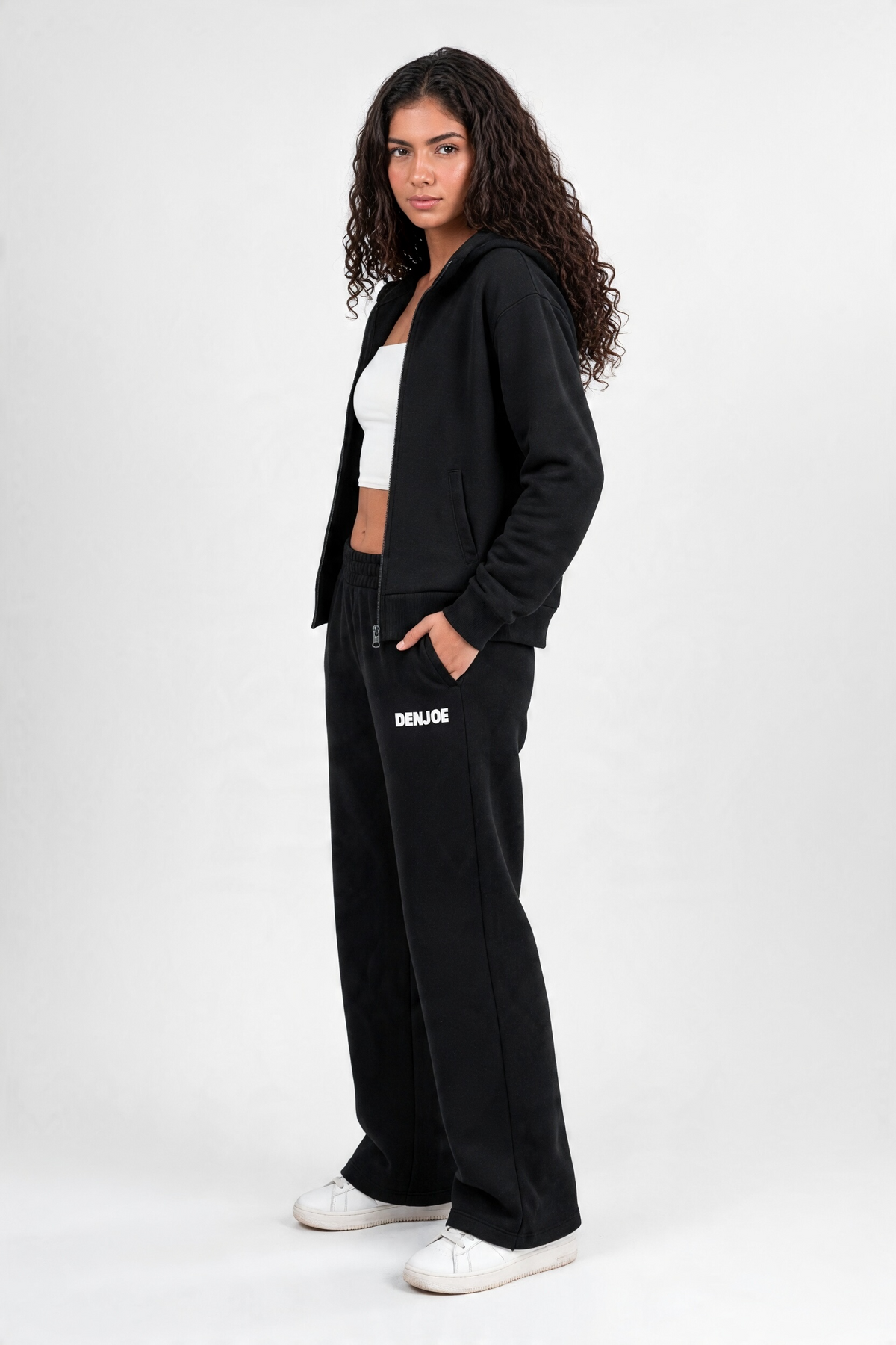 Black Full-Zip Track Jacket (Female)
