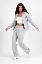 Light Grey Full-Zip Track Jacket (Female)