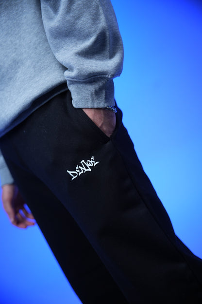 Unisex Plain Sweatpants Black - Denjoe