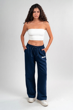 Navy Sweatpants Unisex Loose Fit