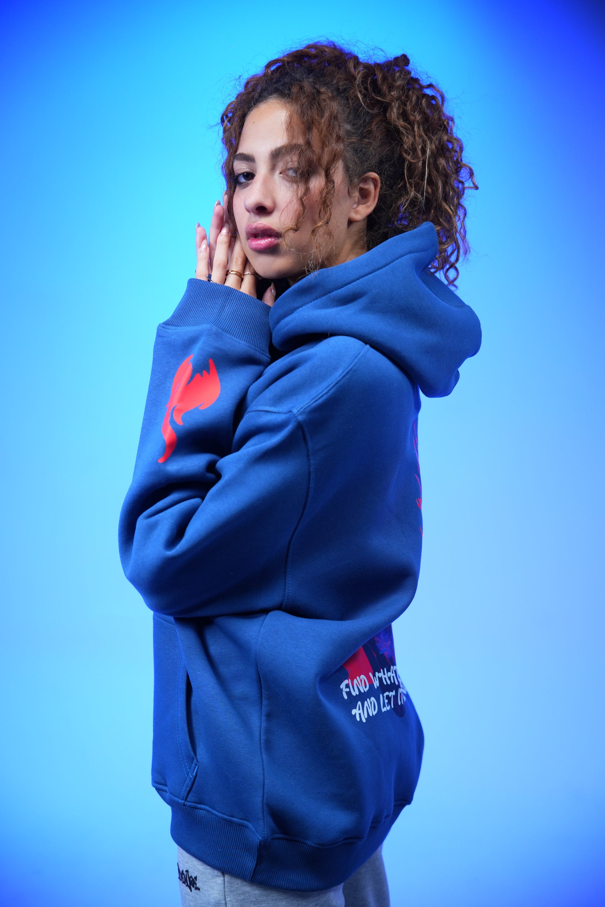 “Find what you love and let it kill you” Printed Oversized Hoodie - Denjoe