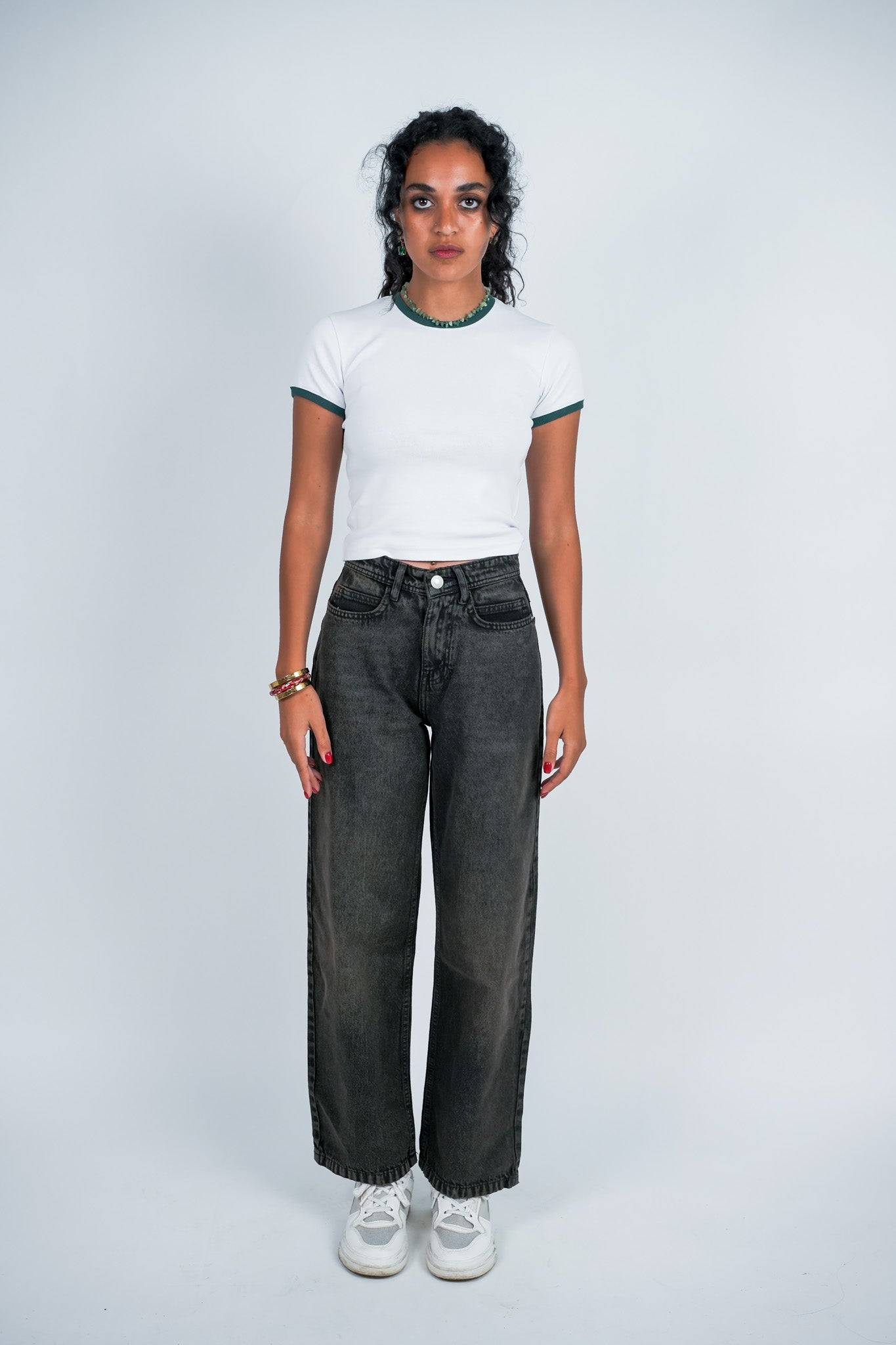 Relaxed Jeans Regular Waist - Washed Brown