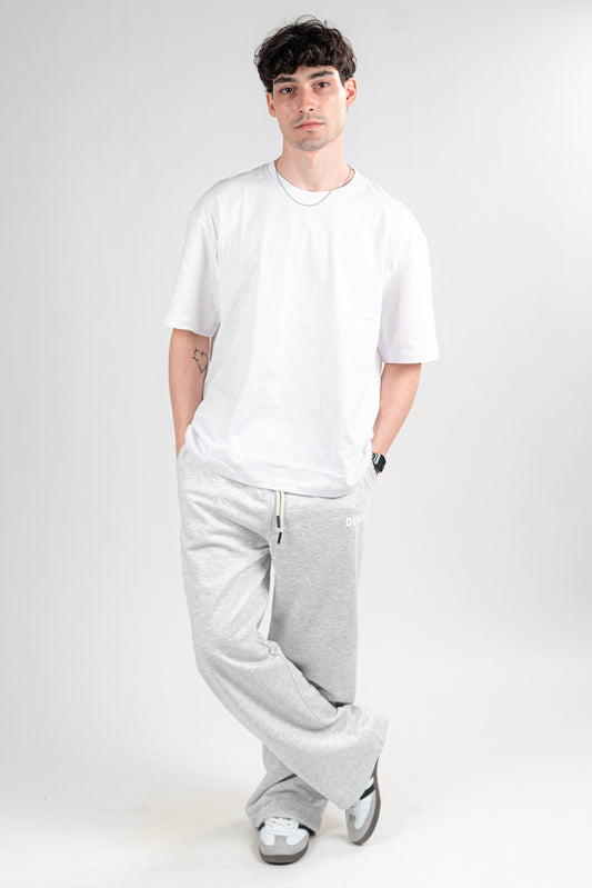 Light Grey Sweatpants Unisex Loose Fit