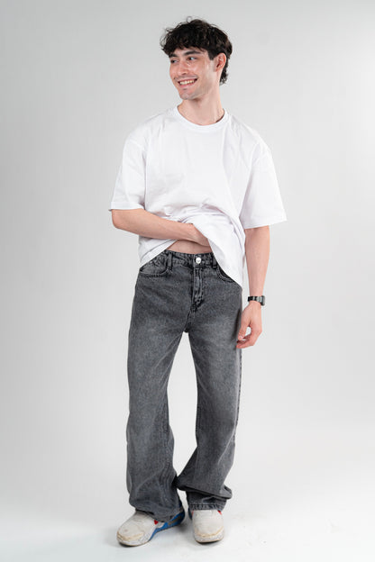 DARK GREY BAGGY JEANS UNISEX