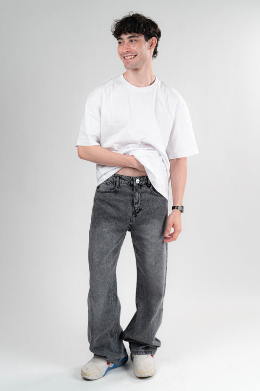 DARK GREY BAGGY JEANS UNISEX