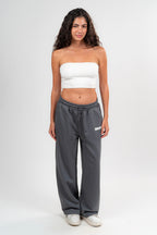 Dark Grey Sweatpants Unisex Loose Fit