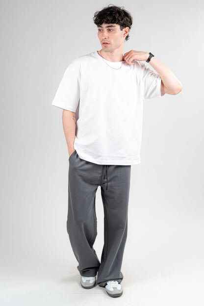 Dark Grey Sweatpants Unisex Loose Fit