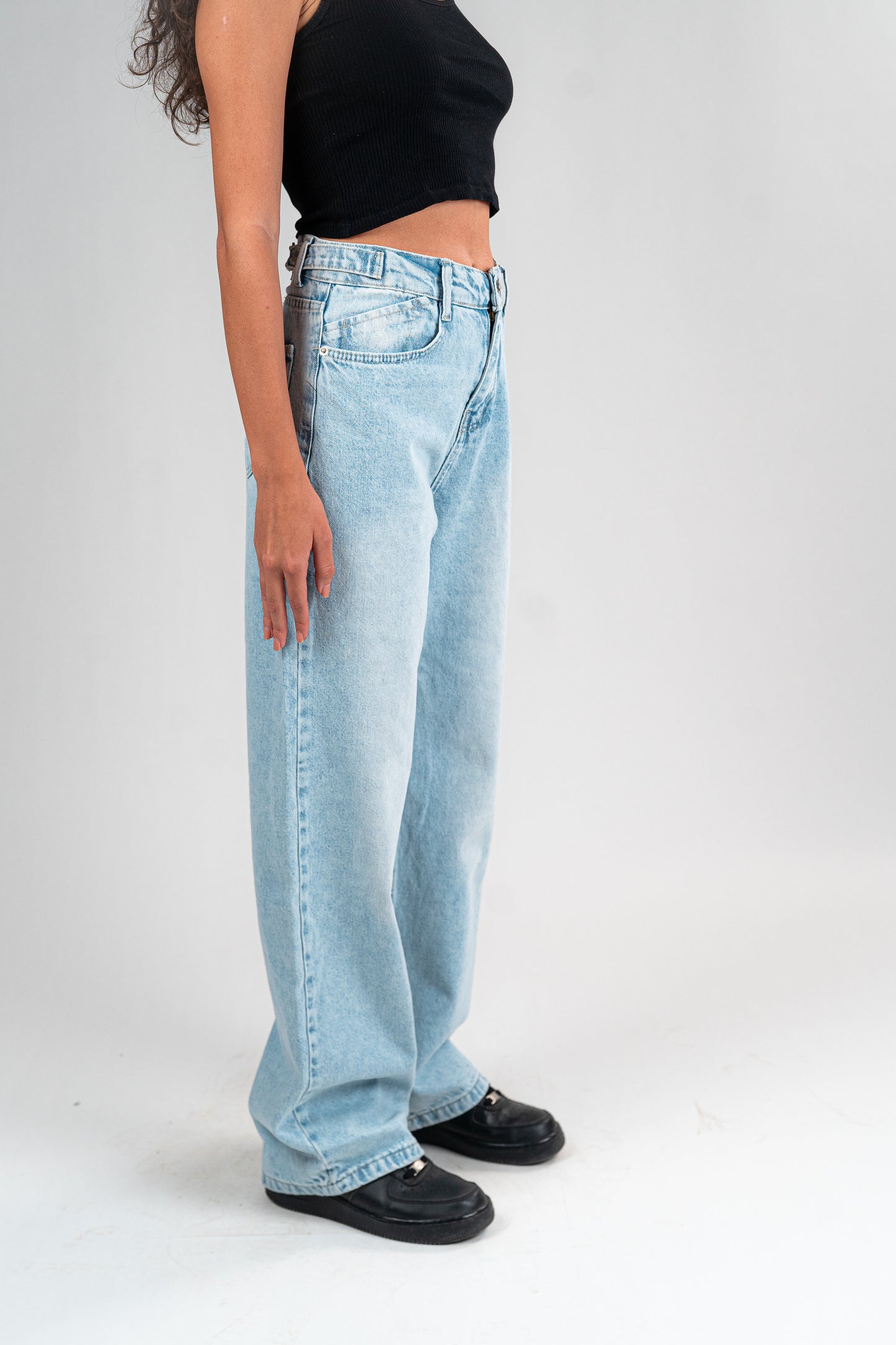 PALE INDIGO BAGGY JEANS UNISEX