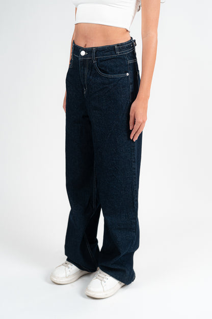 DARK NAVY BAGGY JEANS UNISEX