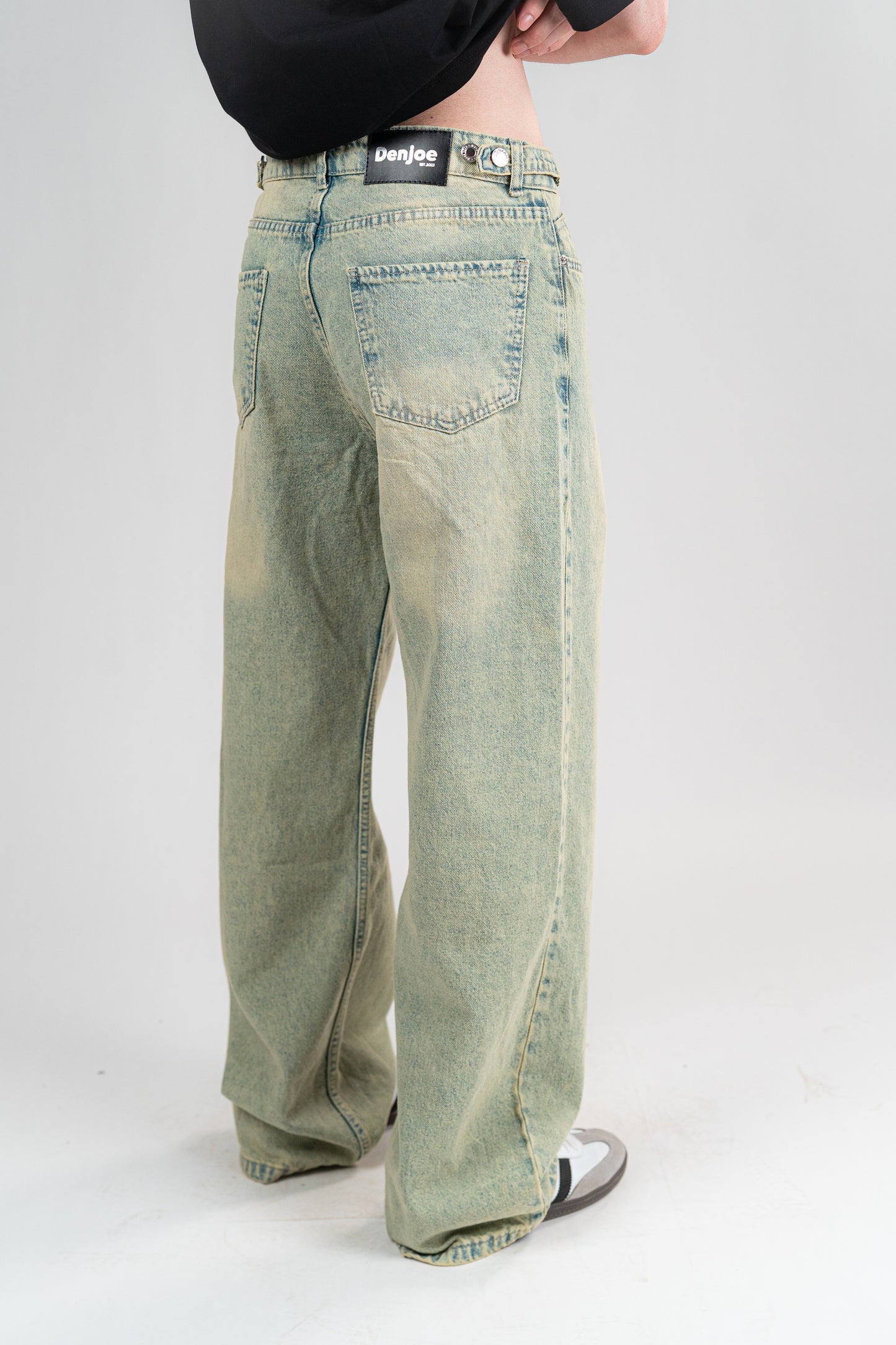 GREENISH BAGGY JEANS UNISEX