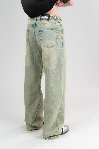 GREENISH BAGGY JEANS UNISEX