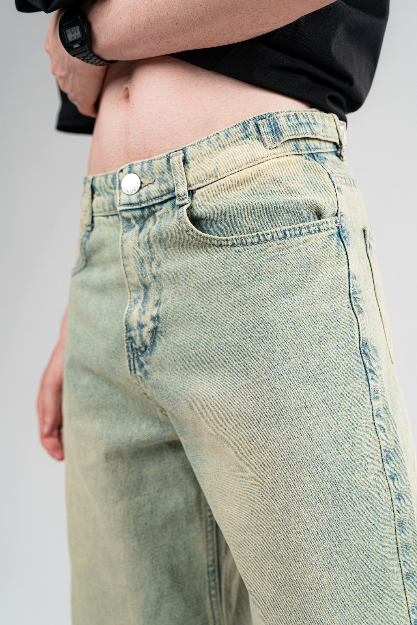 GREENISH BAGGY JEANS UNISEX