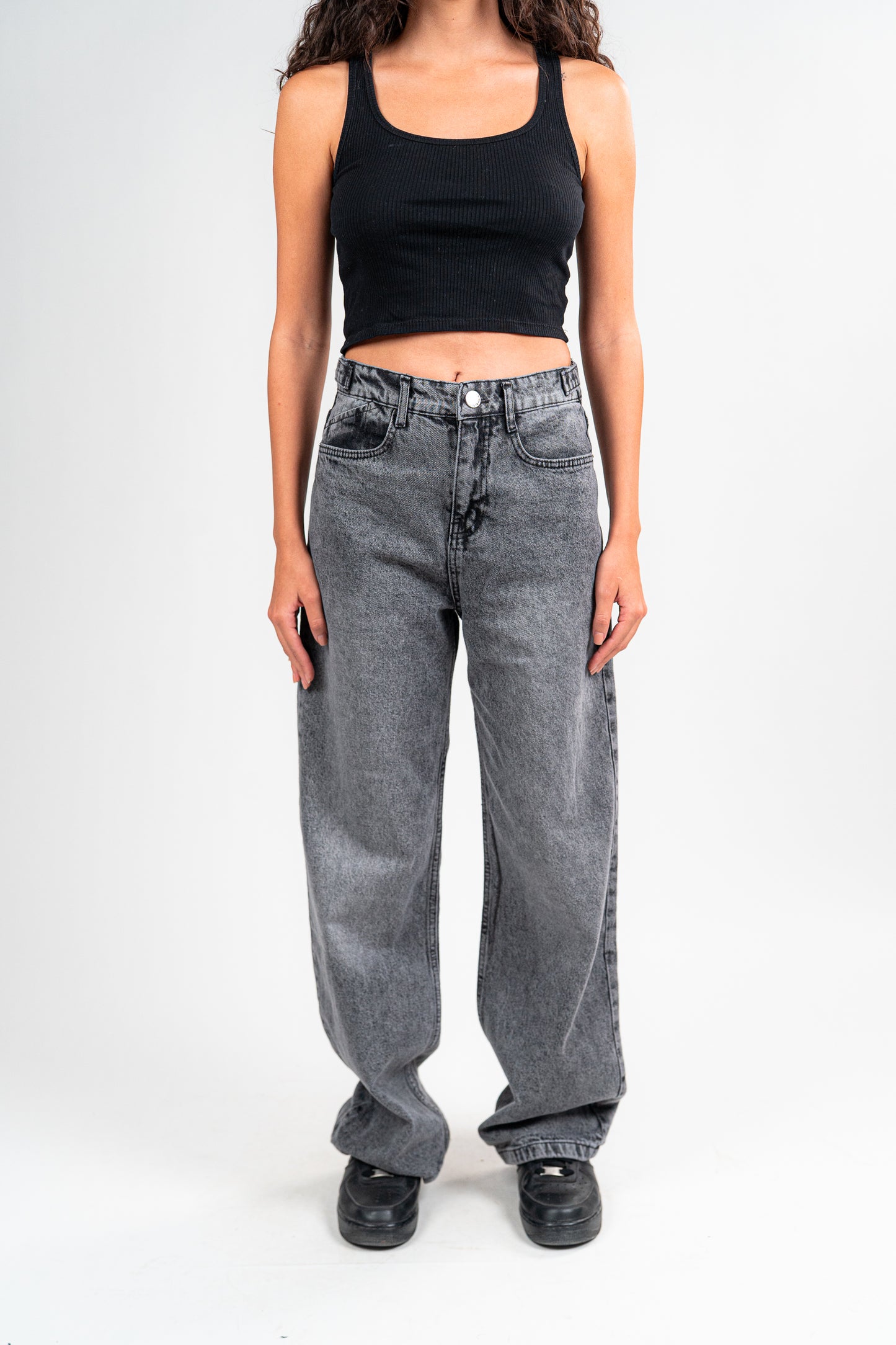 DARK GREY BAGGY JEANS UNISEX