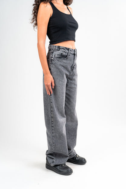 DARK GREY BAGGY JEANS UNISEX