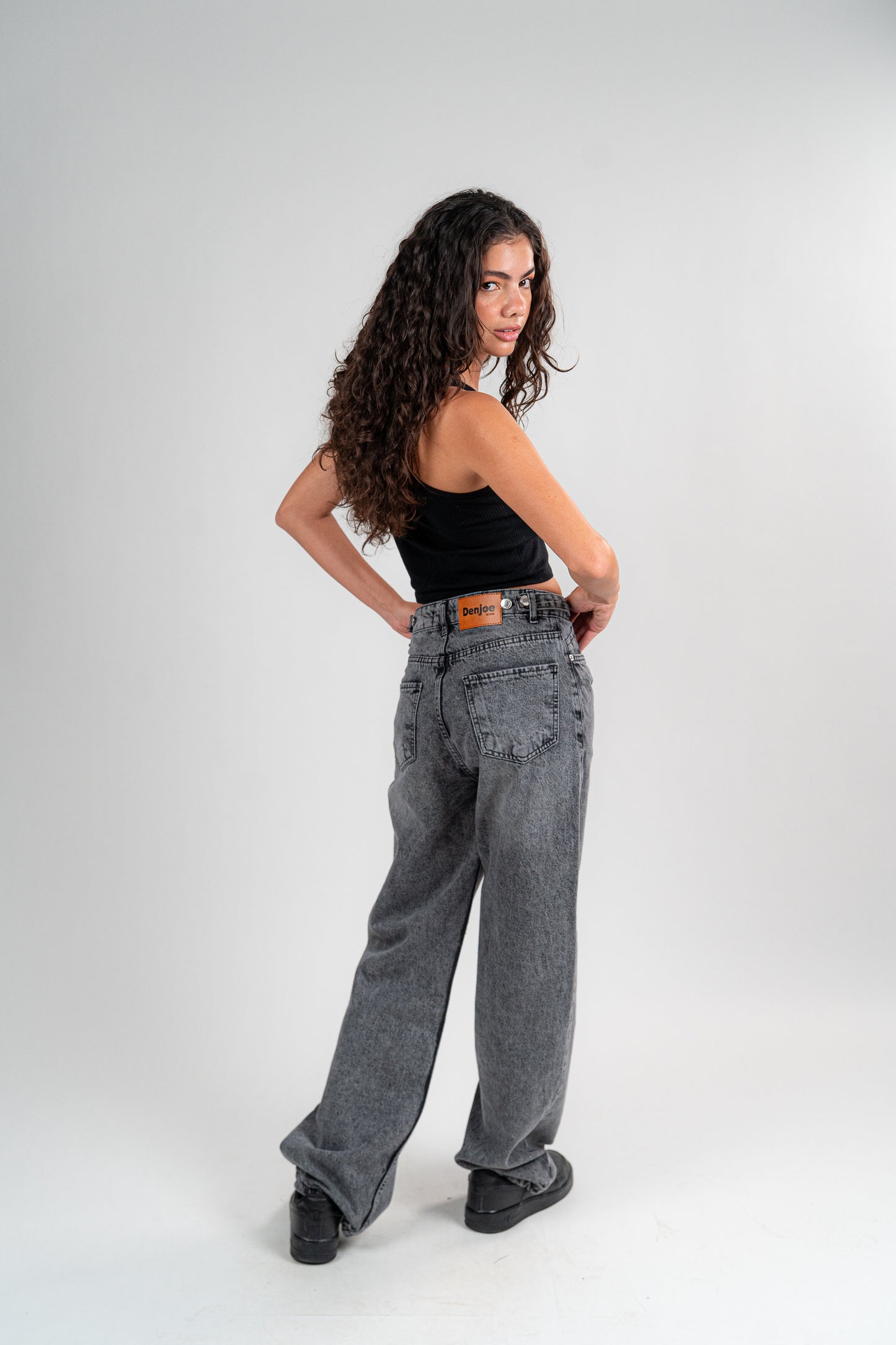 DARK GREY BAGGY JEANS UNISEX