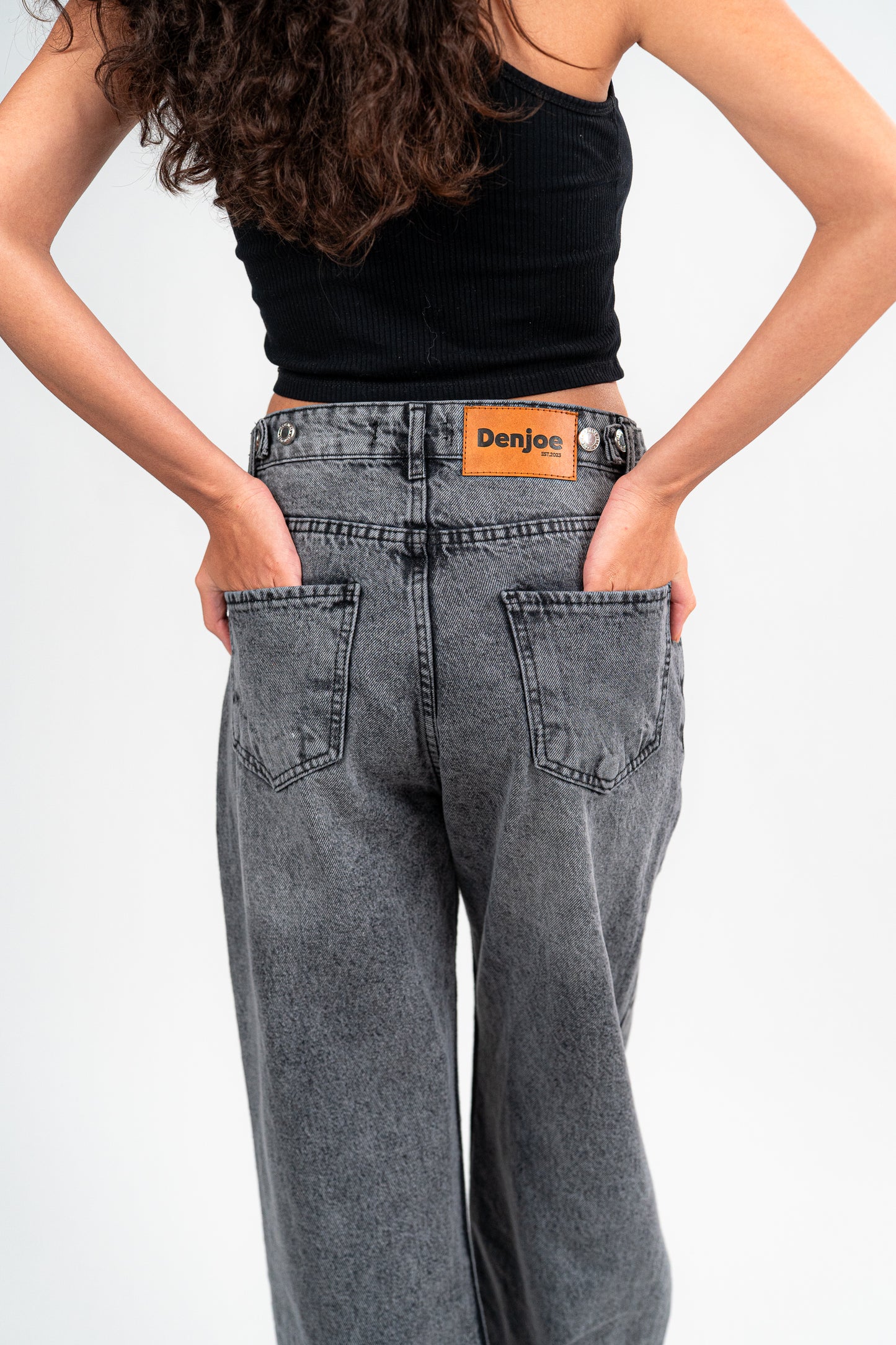 DARK GREY BAGGY JEANS UNISEX