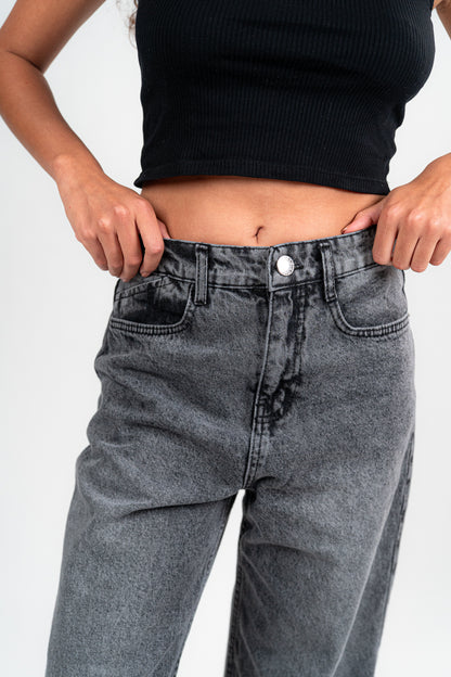 DARK GREY BAGGY JEANS UNISEX
