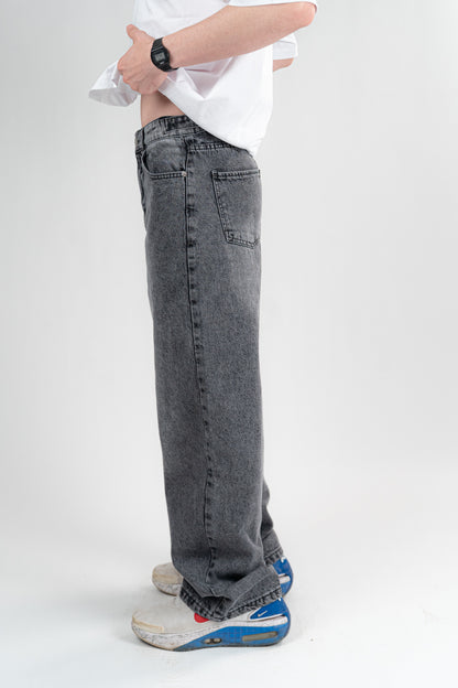 DARK GREY BAGGY JEANS UNISEX