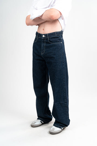DARK NAVY BAGGY JEANS UNISEX