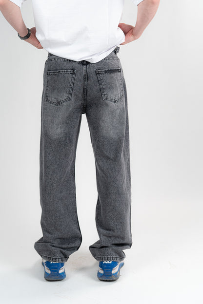 DARK GREY BAGGY JEANS UNISEX