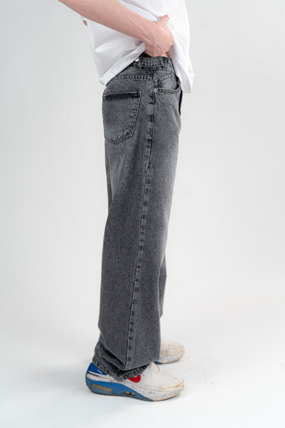 DARK GREY BAGGY JEANS UNISEX