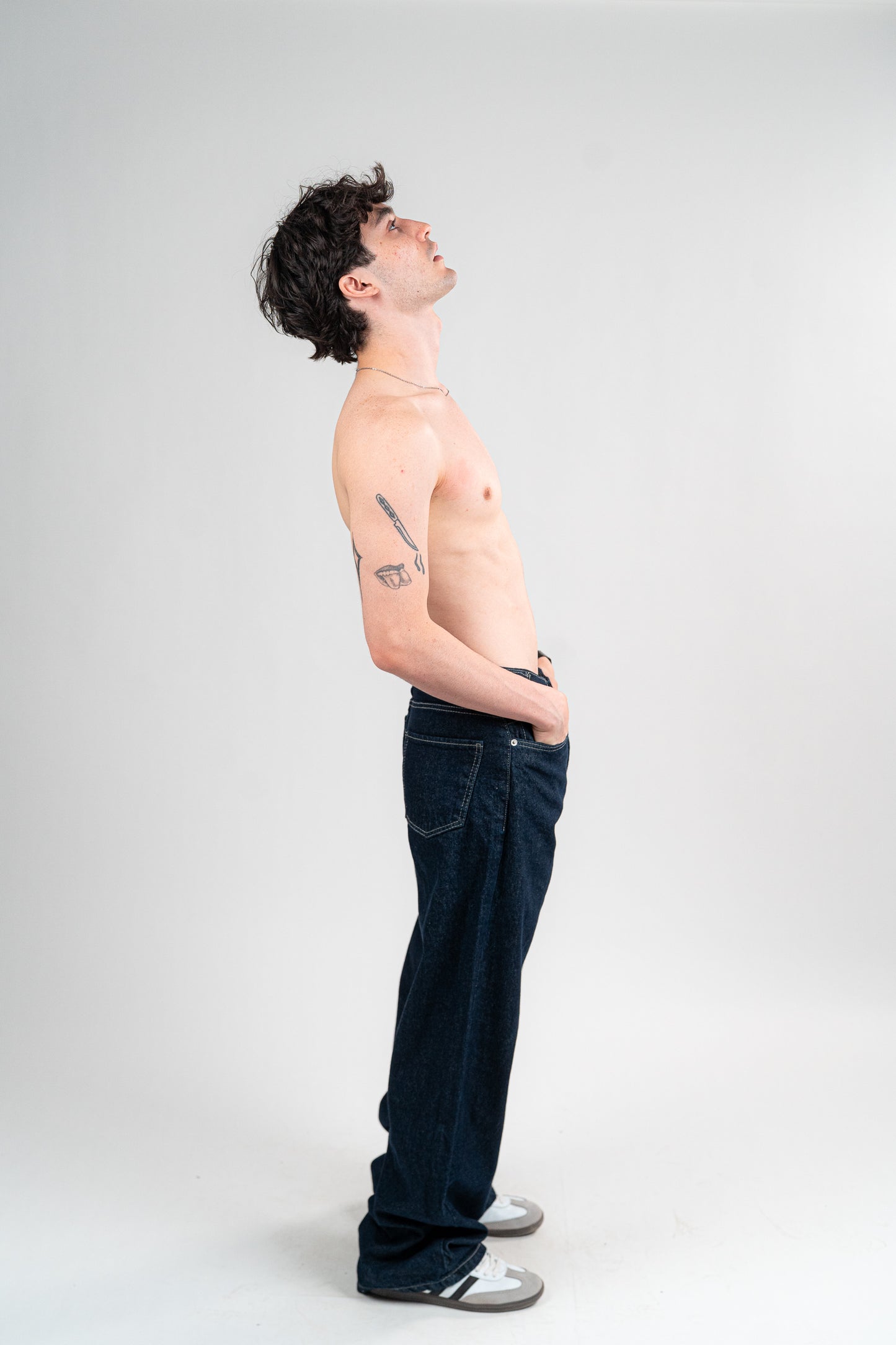 DARK NAVY BAGGY JEANS UNISEX