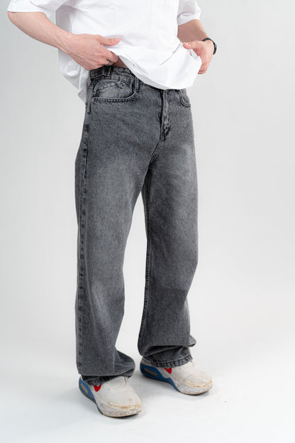DARK GREY BAGGY JEANS UNISEX