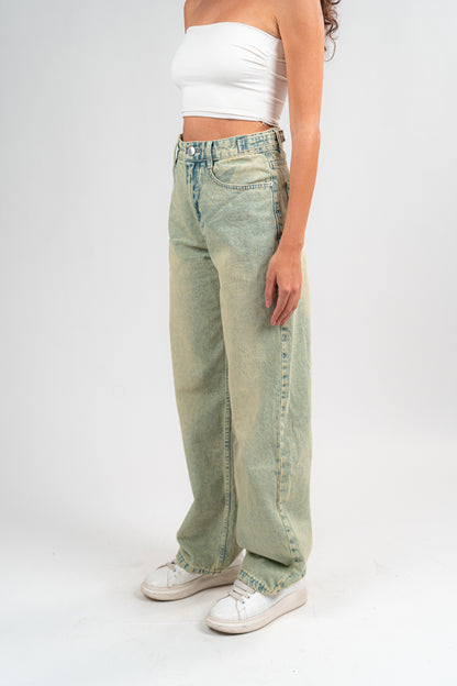 GREENISH BAGGY JEANS UNISEX