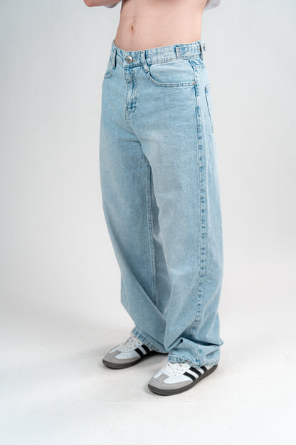 PALE INDIGO BAGGY JEANS UNISEX