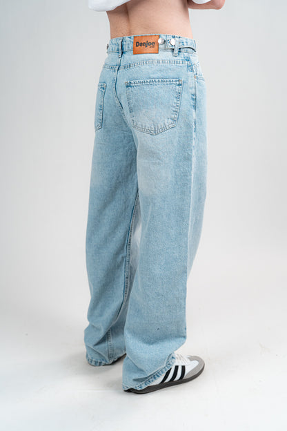 PALE INDIGO BAGGY JEANS UNISEX