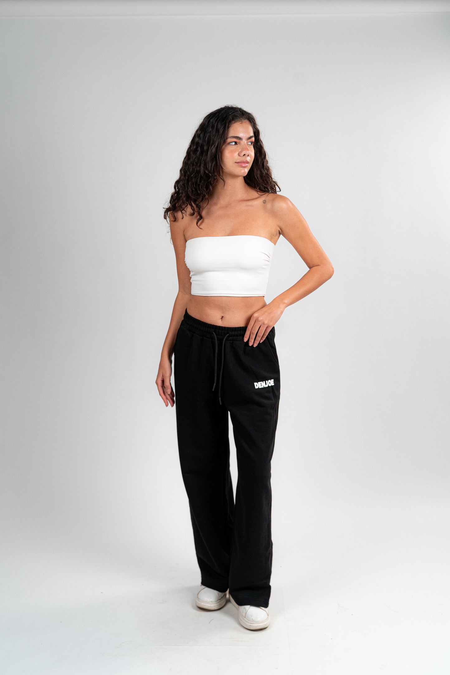 Black Sweatpants Unisex Loose Fit