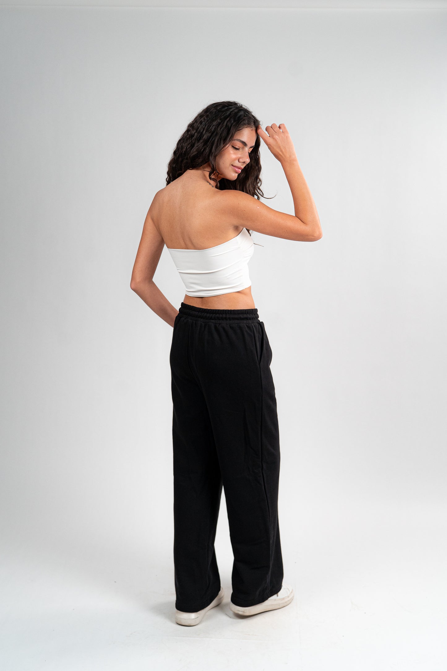 Black Sweatpants Unisex Loose Fit